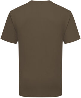 Fruit of the Loom Mens Ringgesponnen Premium Tshirt (Truffelbruin) - maat