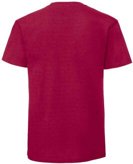 Fruit of the Loom Mens Ringgesponnen Premium Tshirt (Veenbes) - maat M Bessenrood