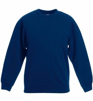 Fruit of the Loom Navy blauwe katoenmix sweater voor jongens 12-13 jaar (152/164)