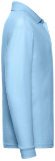 Fruit of the Loom Polo shirt met lange mouwen voor kinderen/kinderen Blauw - 104