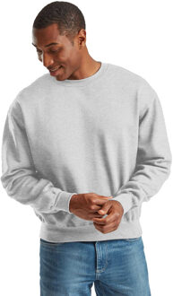 Fruit of the Loom Superkatoenen uniseks sweater voor volwassenen (Atletische Heide) - maat XL Lichtgrijs