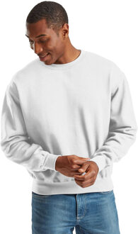 Fruit of the Loom Superkatoenen uniseks sweater voor volwassenen (Wit) - XL