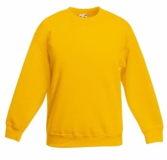 Fruit of the Loom Sweater - geel - voor kinderen - katoenmix