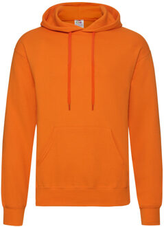 Fruit of the Loom Sweater - met capuchon - oranje - volwassenen - Hoodie