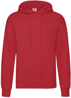 Fruit of the Loom Sweater - met capuchon - rood - volwassenen - Hoodie
