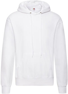 Fruit of the Loom Sweater - met capuchon - wit - volwassenen - Hoodie