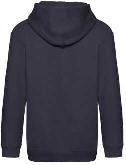 Fruit of the Loom Sweatshirt met capuchon voor kinderen/Kinderen (Deep Navy) Blauw - 7-8J / 122-128cm