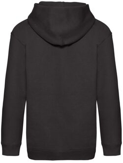 Fruit of the Loom Sweatshirt met capuchon voor kinderen/Kinderen (Zwart) - maat 7-8J / 122-128cm