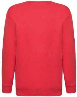 Fruit of the Loom Sweatshirt met Drop Shoulder voor Kinderen/Kinderen (Rood) - maat 3-4J / 98-104cm