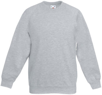 Fruit of the Loom Sweatshirt voor kinderen/kinderen premium heather set-in Grijs