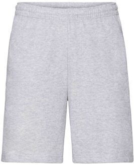 Fruit of the Loom Sweatshort - grijs - voor heren - katoen/polyester - korte joggingbroek - short