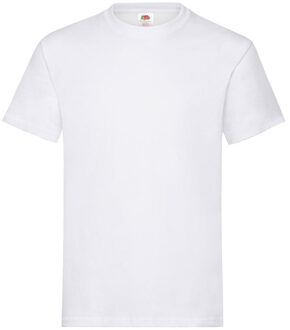 Fruit of the Loom T-shirt wit heren - Ronde hals - 185 g/m2 - (Onder)shirt - Witte shirts voor mannen 2XL (EU 56)