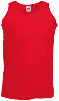 Fruit of the Loom tanktop/singlet/hemd - rood - katoen S (EU 48)