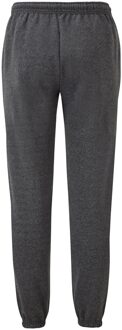 Fruit of the Loom Uniseks Classic Heather Elastische zoom joggingbroek voor volwassenen (Donkere Heide) Donkergrijs - S