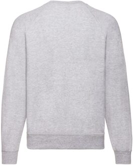 Fruit of the Loom Uniseks klassiek effen raglan sweatshirt voor volwassenen Grijs
