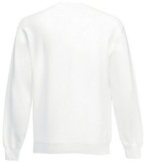 Fruit of the Loom Uniseks klassiek effen sweatshirt voor volwassenen Wit