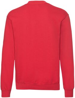 Fruit of the Loom Uniseks klassiek ingelegd sweatshirt voor volwassenen Rood