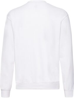 Fruit of the Loom Uniseks klassiek ingelegd sweatshirt voor volwassenen Wit