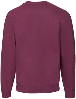 Fruit of the Loom Uniseks klassiek raglan sweatshirt voor volwassenen Bourgogne