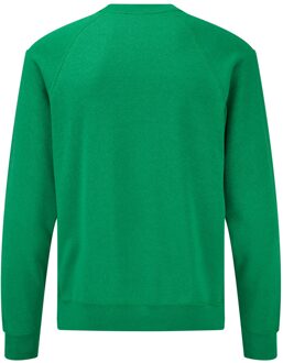 Fruit of the Loom Uniseks klassiek raglan sweatshirt voor volwassenen Groen