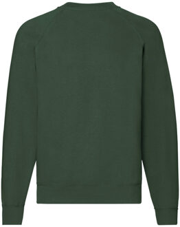 Fruit of the Loom Uniseks klassiek raglan sweatshirt voor volwassenen Groen