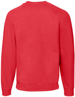 Fruit of the Loom Uniseks klassiek raglan sweatshirt voor volwassenen Rood