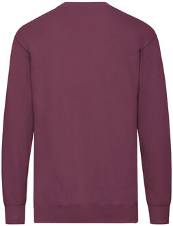 Fruit of the Loom Uniseks lichtgewicht sweatshirt met inzet voor volwassenen Bourgogne