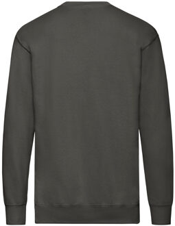 Fruit of the Loom Uniseks lichtgewicht sweatshirt met inzet voor volwassenen Grijs