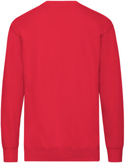 Fruit of the Loom Uniseks lichtgewicht sweatshirt met inzet voor volwassenen Rood