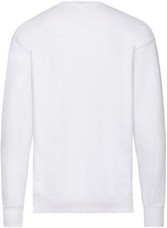 Fruit of the Loom Uniseks lichtgewicht sweatshirt met inzet voor volwassenen Wit