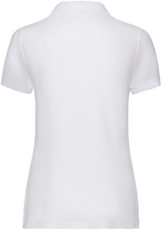 Fruit of the Loom Unisex 65/35 piqué poloshirt voor volwassenen Wit