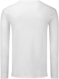 Fruit of the Loom Unisex adult iconic 140 t-shirt met lange mouwen Wit