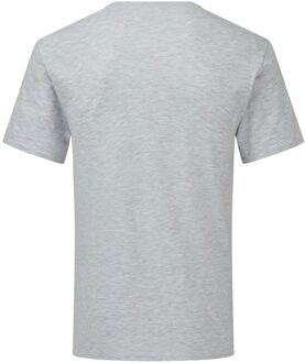Fruit of the Loom Unisex adult iconic 150 heather v hals t-shirt Grijs