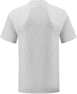 Fruit of the Loom Unisex adult iconic heather t-shirt Donkergrijs