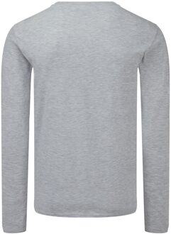 Fruit of the Loom Unisex adult iconic heather t-shirt Grijs