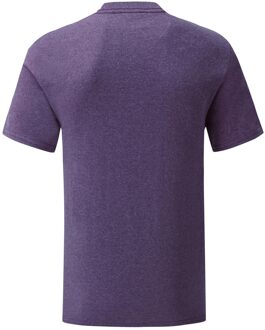 Fruit of the Loom Unisex adult iconic heather t-shirt Paars