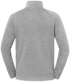Fruit of the Loom Unisex Adult Iconic Premium Quarter Zip Sweatshirt (Atletische Heide) - maat 2XL Lichtgrijs