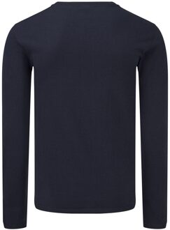 Fruit of the Loom Unisex adult iconic t-shirt met lange mouwen Blauw