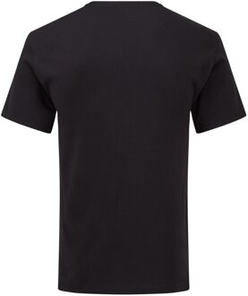 Fruit of the Loom Unisex adult iconisch v hals t-shirt Zwart