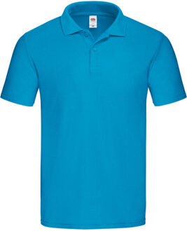 Fruit of the Loom Unisex adult origineel poloshirt Blauw - XXXL