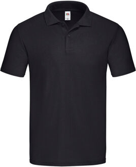 Fruit of the Loom Unisex adult origineel poloshirt - maat XXXL Zwart