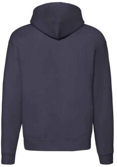Fruit of the Loom Unisex Adult Premium Full Zip Hoodie (Deep Navy) Blauw - S