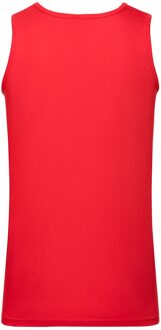 Fruit of the Loom Unisex Adult Valueweight Athletic Tank Top (Rood)
