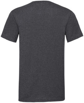 Fruit of the Loom Unisex adult waardevol heide v hals t-shirt Grijs - S