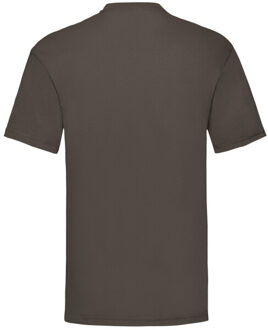 Fruit of the Loom Unisex adult waardevol t-shirt Bruin - XXXL
