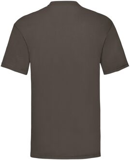 Fruit of the Loom Unisex adult waardevol t-shirt Chocoladebruin
