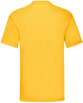 Fruit of the Loom Unisex adult waardevol t-shirt Geel