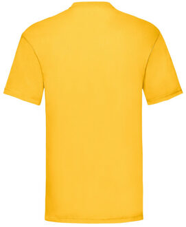Fruit of the Loom Unisex adult waardevol t-shirt - maat XXXL Geel