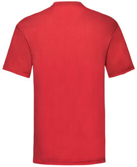Fruit of the Loom Unisex adult waardevol t-shirt - maat XXXL Rood