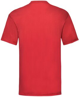Fruit of the Loom Unisex adult waardevol t-shirt Rood